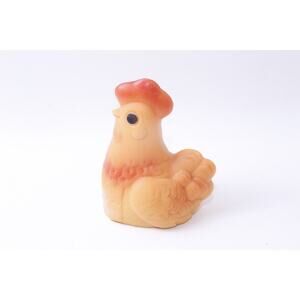 Chicken, Farm Bird, Sitting, Soviet, USSR, Rubber, 5 1/2", Figure, Squeaky
